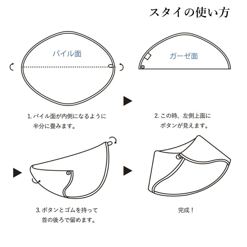 fucufucuベビースタイ 3点セット ギフトバッグ付