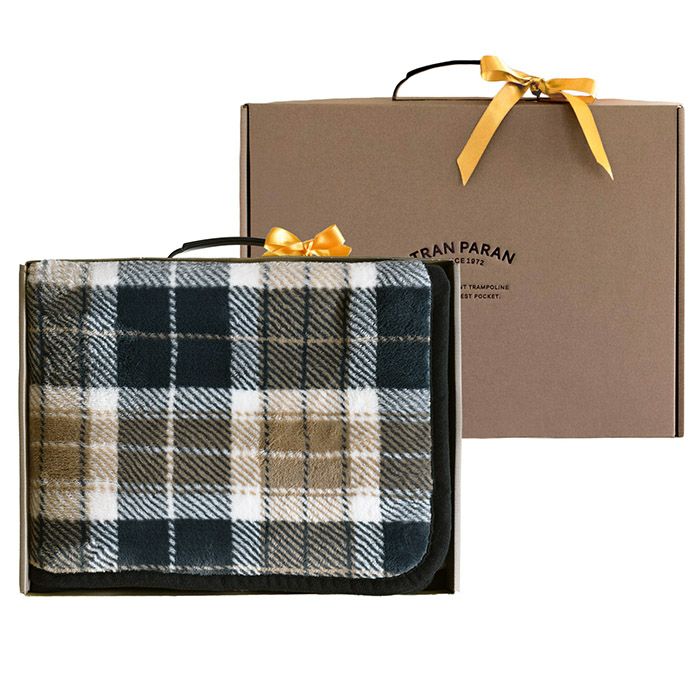 チェックグレージュ