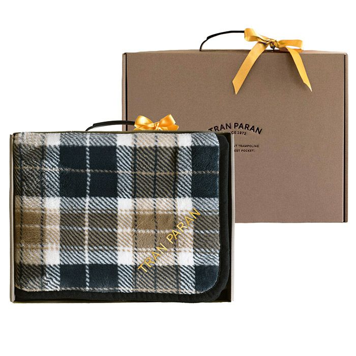 チェックグレージュ