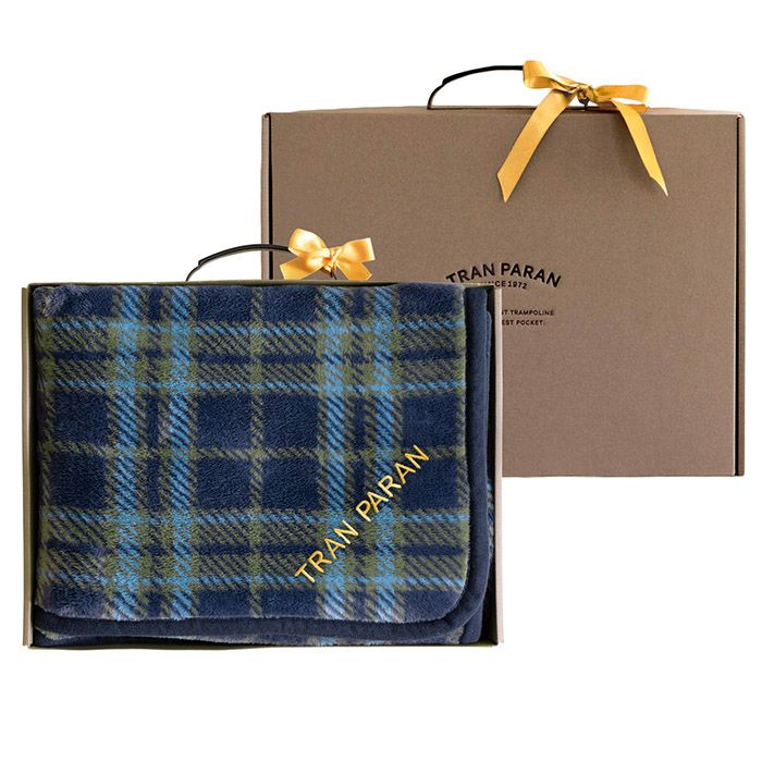 チェックネイビー