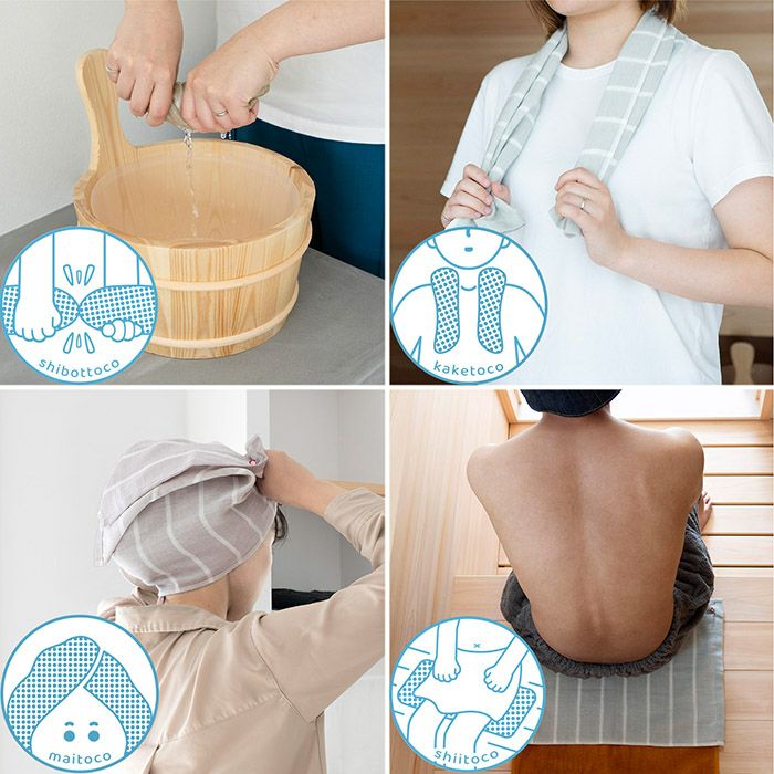 汗拭き、手ぬぐい、サウナなどで大活躍