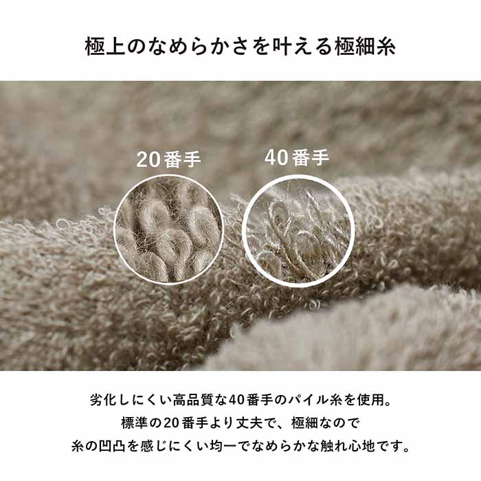 極上のなめらかな肌触りの今治タオル